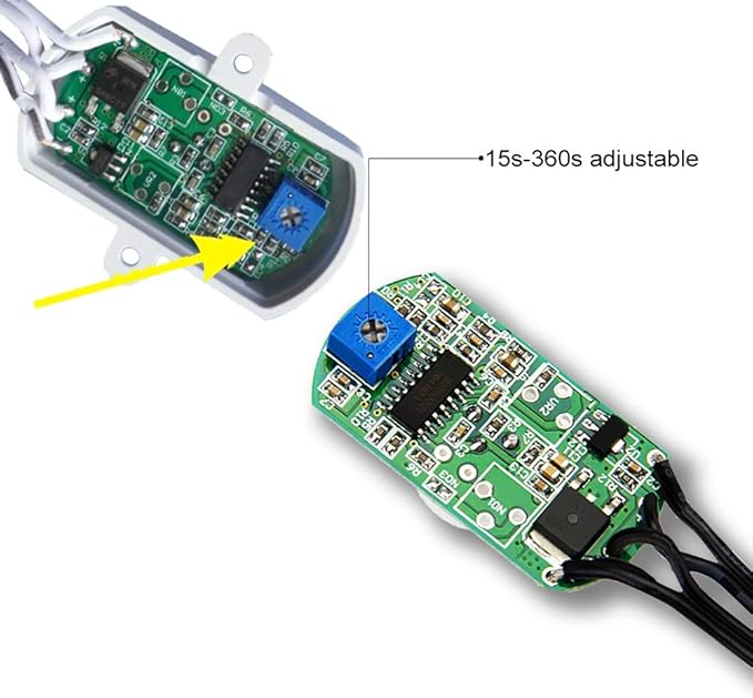 DC 6V 12V-24V 5A PIR Motion Activated Body Sensor Switch - Image 3