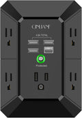 USB Wall Charger, Surge Protector, QINLIANF 5 Outlet Extender by QINLIANF