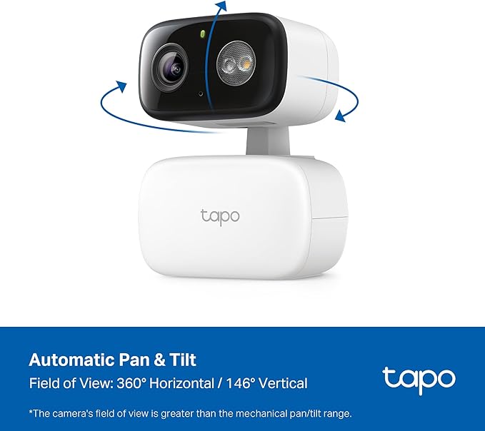 Tapo 1080p Pan/Tilt Indoor/Outdoor Security Camera – Free Person/Baby Cry - Image 3