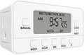 STANLEY 2 Grounded Outlet Digital Weekly Timer Security Mode 8 On/Off Program by STANLEY