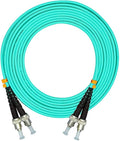 Jeirdus 3Meters 10ft ST to ST Duplex 50/125 10G OM3 Multi-Mode Fiber Optic by Jeirdus