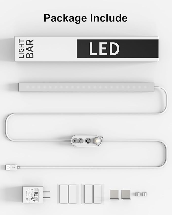 ASOKO Motion Sensor Dimmable Led Under Cabinet Lighting, 14.5in USB Plug-in - Image 7