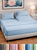 Split Head King Sheet Set – 4 Piece Flex Split Top King Sheets by CGKUnlimited