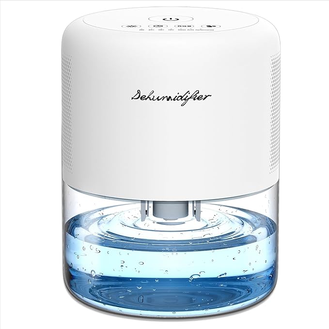 NeedDuck Dehumidifier for Home Small Quiet Dehumidifiers for 44OZ Water Tank by Needduck