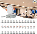 MKUJOO 36 Pack 6 Inch Ultra-Thin LED Recessed Ceiling Light by MKUJOO