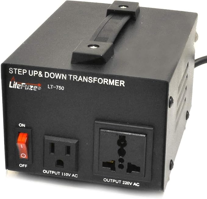 LiteFuze 750 Watt Voltage Converter Transformer Step Up/Down - 110v to 220v / by LiteFuzeBrand