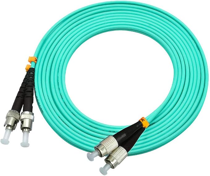 Jeirdus 1Meter 3ft FC to ST Duplex 50/125 10G OM3 Multi-Mode Fiber Optic Cable - Image 3