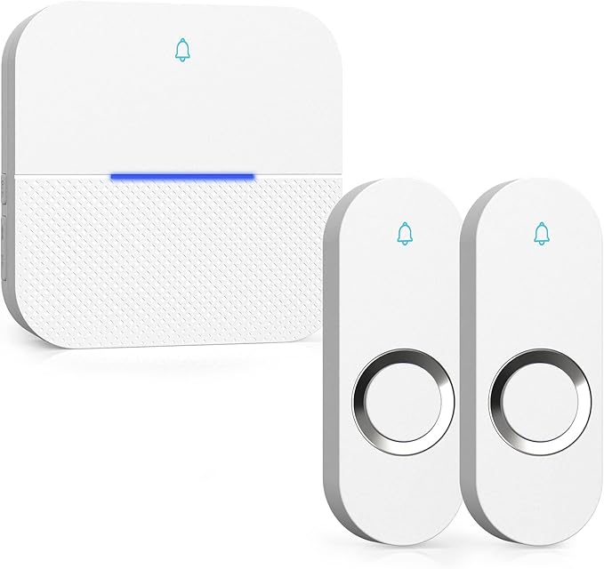 AIDA Lighted Wireless Doorbell for Home, Waterproof Battery Doorbell Wireless 1 by AIDA