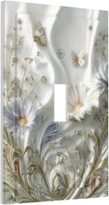 Bvtewkhz Boho Floral Wild Flower 1 Gang Single Toggle Decorative Light Switch by Unknown