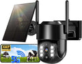 Solar Security Cameras Wireless Outdoor, 5G/2.4G Solar WIFI Cameras by Unknown