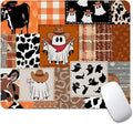 Ghost Cowboy Patchwork Halloween Square Mouse pad, Waterproof, Anti Slip Rubber by Goodsprout