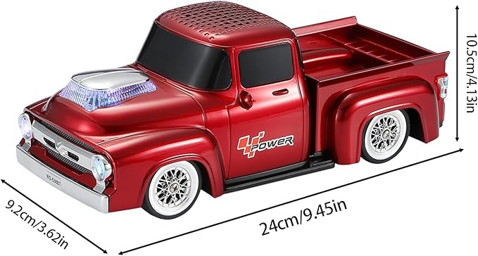 WSTER WS-538 Retro Pickup Truck Bluetooth Replica Speaker – Portable Wireless - Image 9