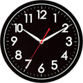 AKCISOT Wall ClockModern Black Silent Non Ticking Wall Clocks Battery Operated by Akcisot