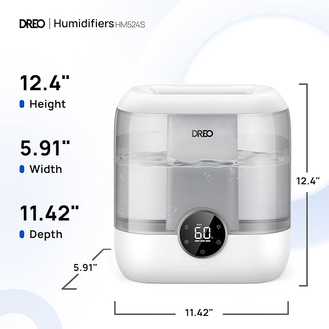 DREO Smart Humidifiers for Bedroom, 6L Top Fill Supersized Cool Mist Humidifier - Image 9