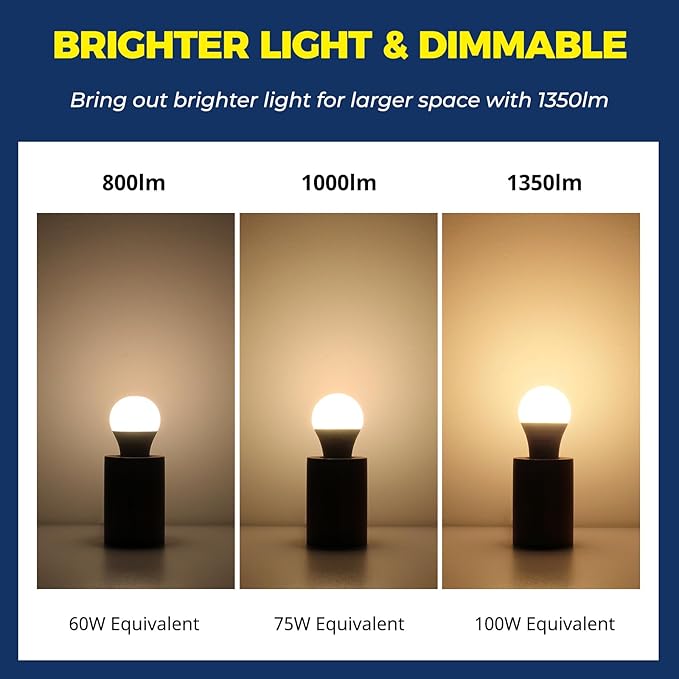Lightinginside Smart Light Bulbs 100W Equiv., 1350LM 11W Smart Bulb Works - Image 3
