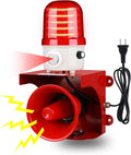 Motion Sensor Alarm with Human Detection, 120dB Adjustable Siren & LED Strobe by Unknown