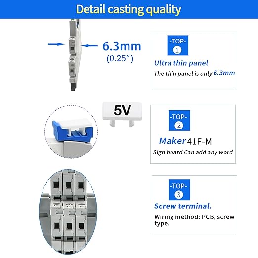 UL Listed 20Pcs 5V Electromagnetic Relay 5 Volt DC Relay Miniature 1NO 1NC 6Amp - Image 2