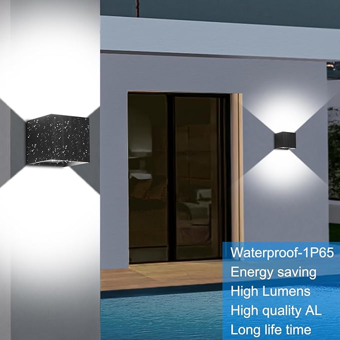 ledmo LED Up and Down Outdoor Wall Lights 20W Anti-Rust Adjustable Modern Wall - Image 6