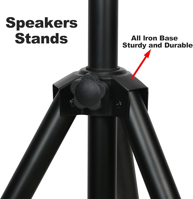 Howonder Heavy Duty Speaker Stand, PA Speaker Stand, Speaker Tripod Stand - Image 2