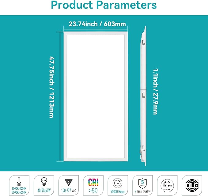 VocgoUU 2x4 LED Flat Panel Light - Image 7