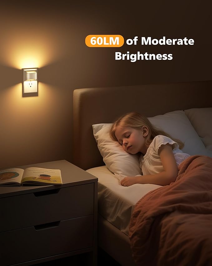 VOLISUN Night Lights Plug into Wall, 6 Pack Up and Down LED Night Light - Image 4