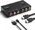 ZUZONG 2 RCA to HDMI, 1080P 2 Way RCA Composite CVBS AV Switch to HDMI Video by ZUZONG