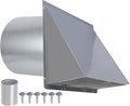 8 inch Hooded Wall Vent with Screen and Damper, Wall Vent Cover Exhaust Vent by JYINCPED