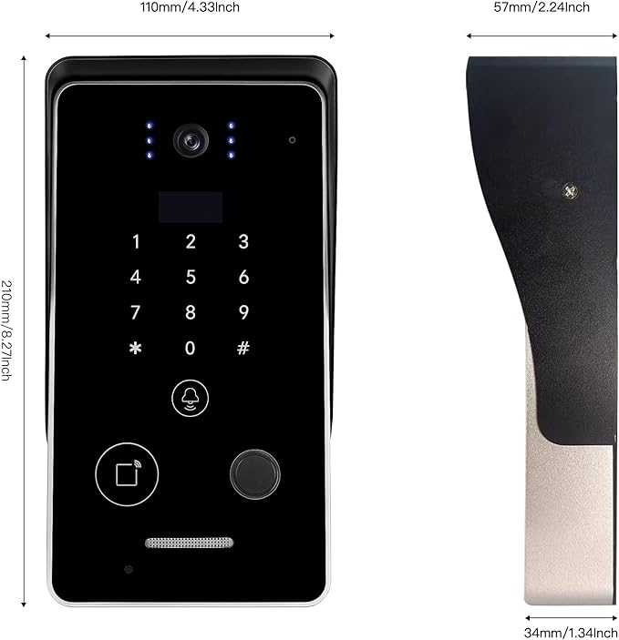 Smart Home 7-Inch Video Intercom Doorbell System - Image 5