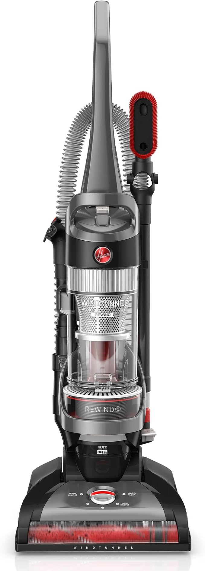 Hoover WindTunnel Whole House Rewind Bagless Vacuum Cleaner, Corded Upright Vac by Hoover