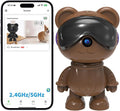 dzcctvipc Cute Bear 2K Robot & Pet Camera – Hidden Indoor Security, Motion & by DZCCTVIPC