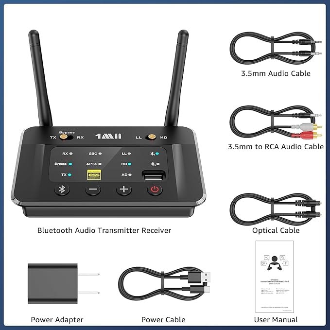 1Mii B03S Bluetooth 5.3 Transmitter Receiver - Image 8