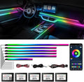 Dreamcolor Acrylic Interior Car Lights, WEBUPAR Car Accessories 6 in 1 Car LED by WEBUPAR