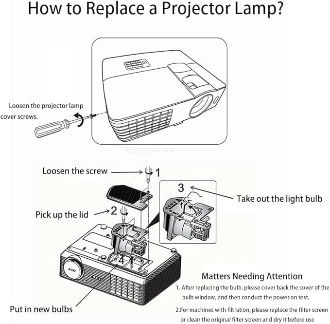 Migokrust Genuine Original V13H010L50 Replacement Projector Lamp/Bulb - Image 7