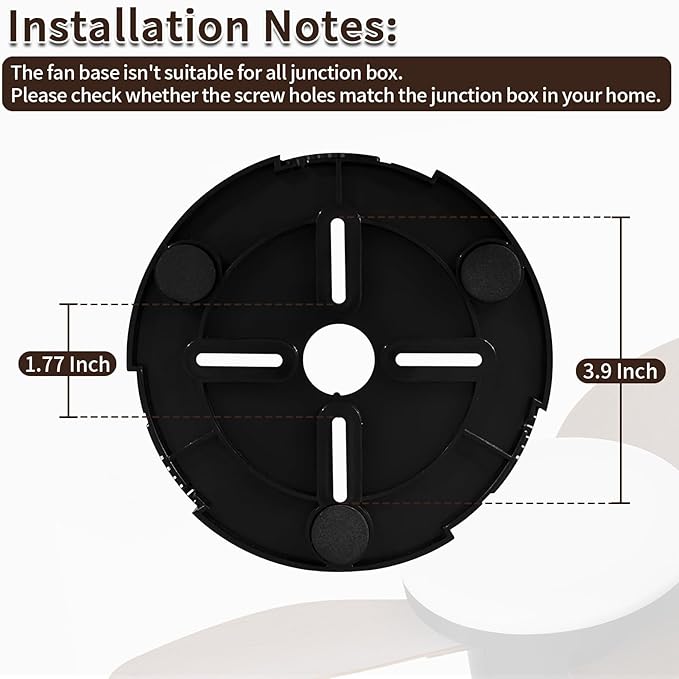 Glowall Small Ceiling Fan with Lights and Remote, 25 Inch Flush Mount, - Image 8