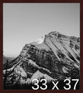 Frame It Easy 33 x 37 Merlot Wood Frame by FrameItEasy
