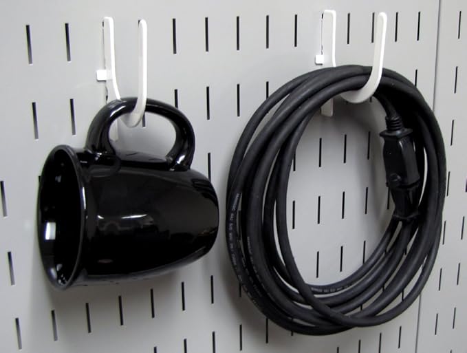 Wall Control 3in Reach U-Hook Accessory “U” Shaped Slotted Metal Pegboard Hook - Image 5