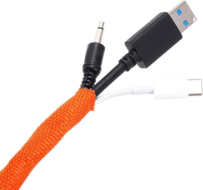 MECCANIXITY Braided Cable Sleeves Heat Shrinkable Fabric Sleeving, 5/8" 10ft - Image 5