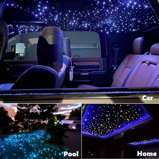 AMKI 16W Bluetooth Twinkle Fiber Optic Star Ceiling Lights Lamp Kit, LED RGBW - Image 7