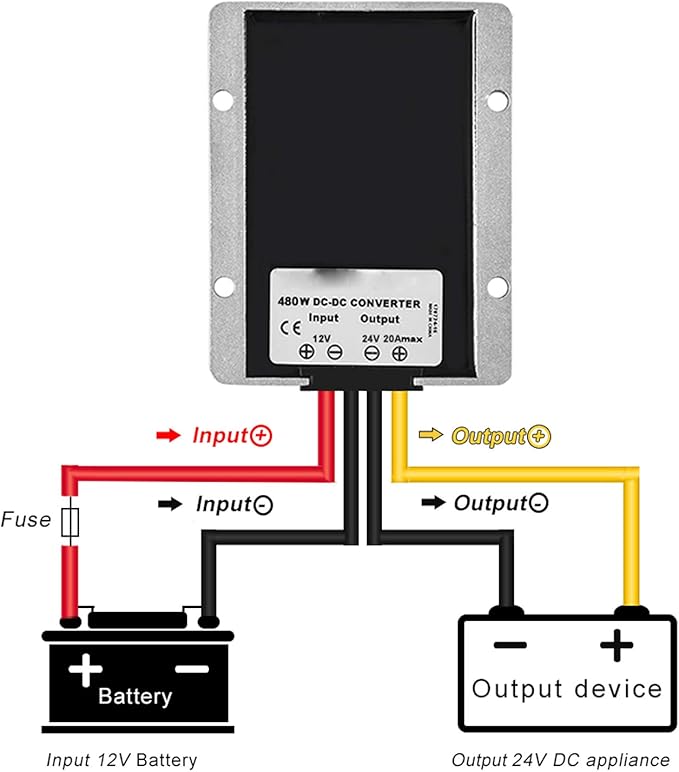 MGGi Waterproof DC/DC Converter 12V Step Up to 24V, Boost Converter 20A 480W - Image 5