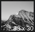 Frame It Easy 33 x 30 Black Grain Wood Frame by FrameItEasy
