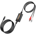 Neoteck 192kHz DAC Converter 5.9ft/1.8m Optical to RCA Cable SPDIF to RCA by Neoteck