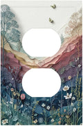 Bvtewkhz Wildflowers Rustic Flowers Floral Plants Duplex Outlet Wall Plate by Unknown