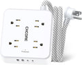 5Ft Flat Plug Braided Extension Cord by Unknown