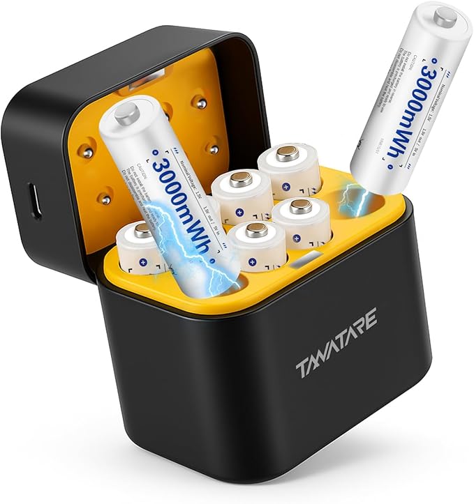 Tanatare 8 Pack Rechargeable Lithium ion AA Batteries - Image 9
