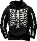 Halloween Hoodie Men Graphic Pumpkin Ghost Printed Sweatshirt Casual Trendy by Spatofa