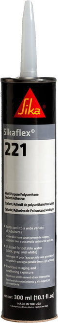 Sikaflex-221 Multi-Purpose Polyurethane Sealant/Adhesive, 10.1 fl oz, Sandable by SIKAUSA
