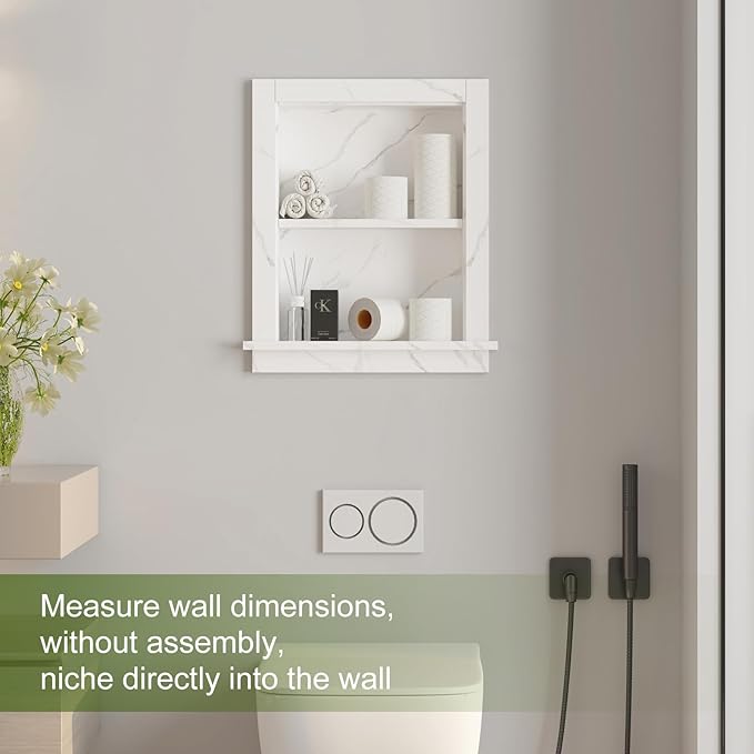 Recessed Medicine Cabinet, 14x18 Bathroom Cabinet - Image 8