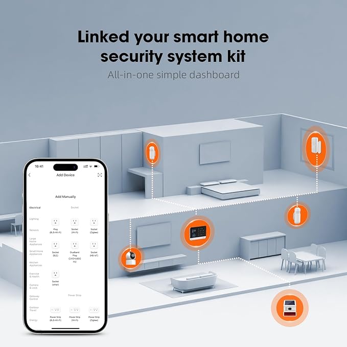 LWOHSI Home Security Alarm System, Wireless 4G/WiFi Home Security Systems - Image 3