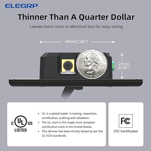 ELEGRP Digital Toggle Dimmer Switch - Image 7
