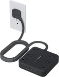 TESSAN 10Ft Black Extension Cord by TESSAN